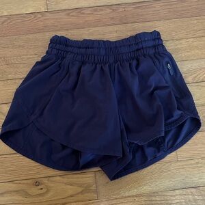 Lululemon Athletica Blue Athletic Shorts Lightweight Elastic Waist